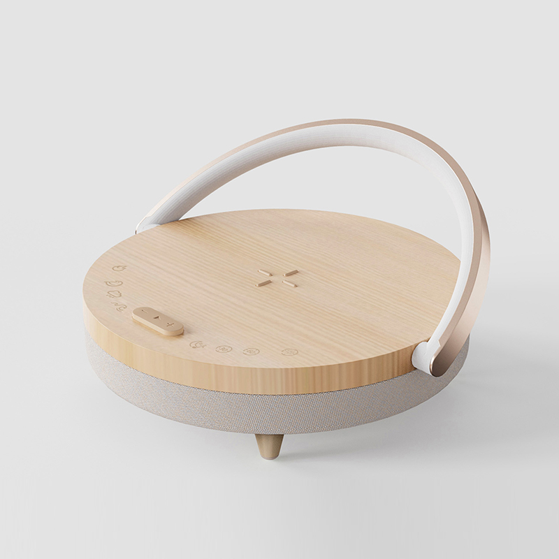 几光 无线充电蓝牙音箱白噪音版浅木纹色10W  LYYD01-WN