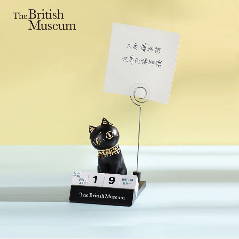 大英博物馆 安德森猫系列日历便签夹小摆件 1001140