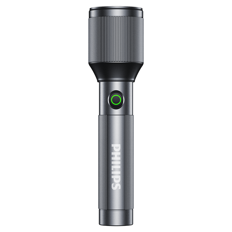 飞利浦（PHILIPS）金属变焦手电筒强光远射充电便携家用户外骑行应急灯 SFL2142