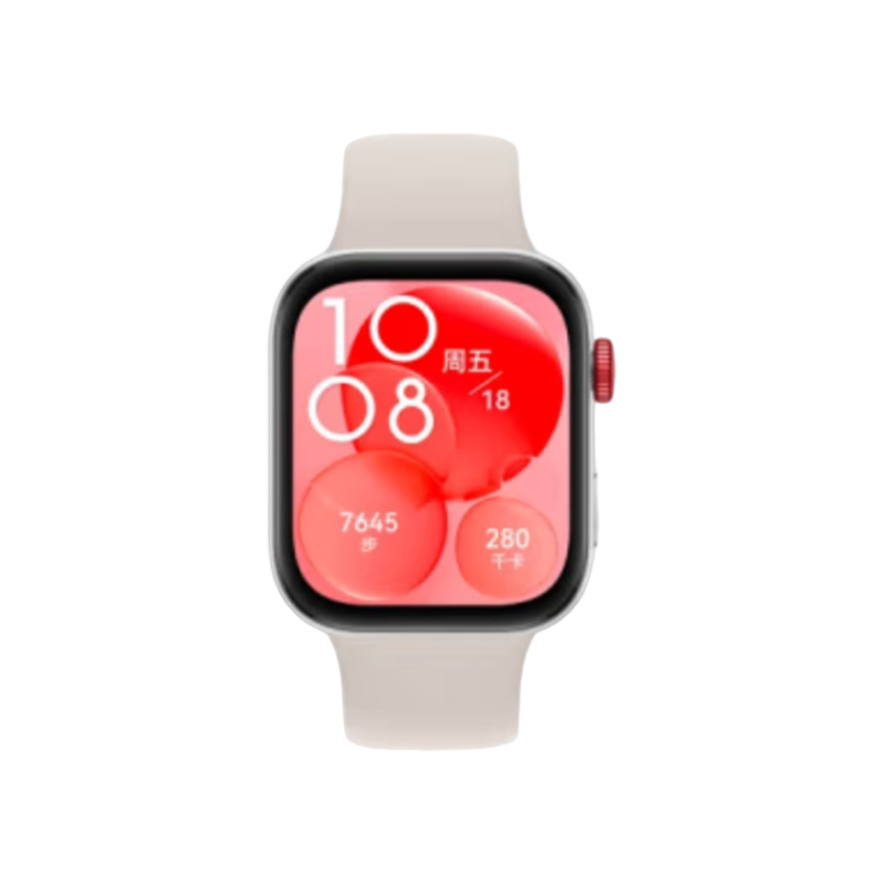 华为WATCH FIT 3 智能手表月光白轻薄大屏运动减脂长续航 月光白