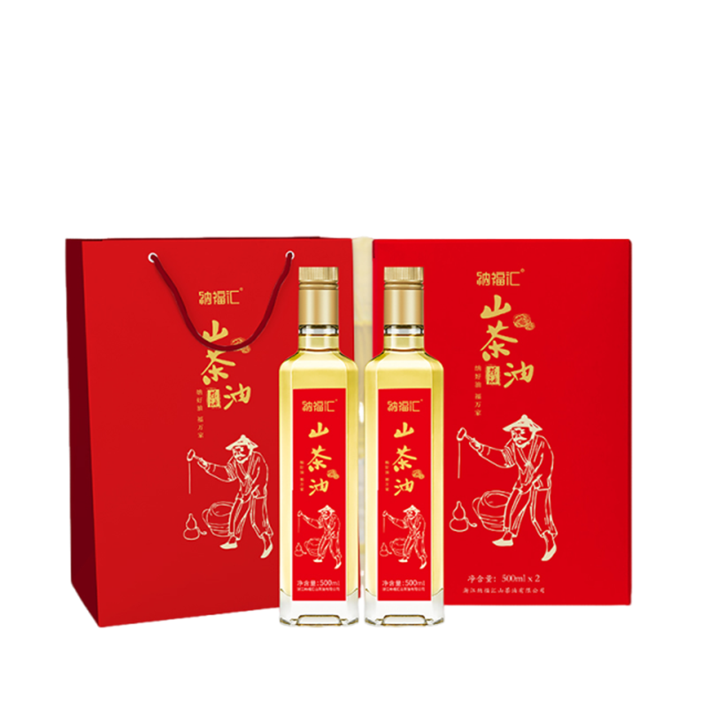 纳福汇  山茶油佳节特供礼盒500ml*2