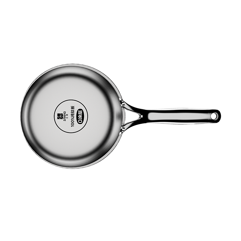 三禾 0涂层钛锅系列家用无涂层不粘锅电磁炉燃气灶通用纯钛奶锅18cm GN18F1