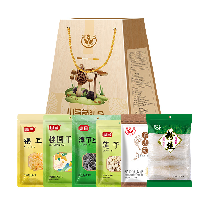 富昌  南北干货 富昌山芝菌礼盒1220g