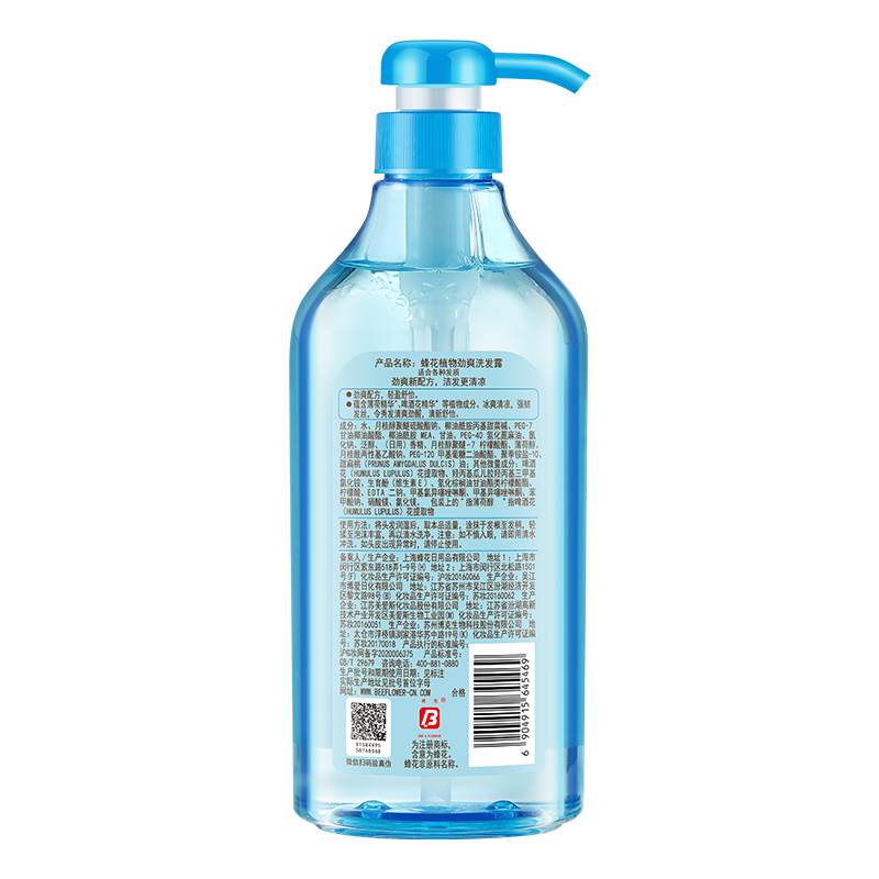 蜂花  植物劲爽洗发露 600ml