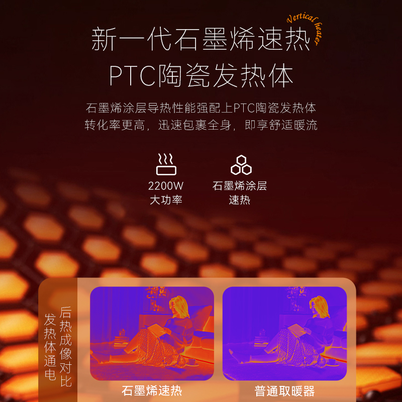 西丽 取暖器家用暖风机小型电暖器大面积电暖气热风机轻音烤火炉卧室办公电暖风 机械款 HN-J0222