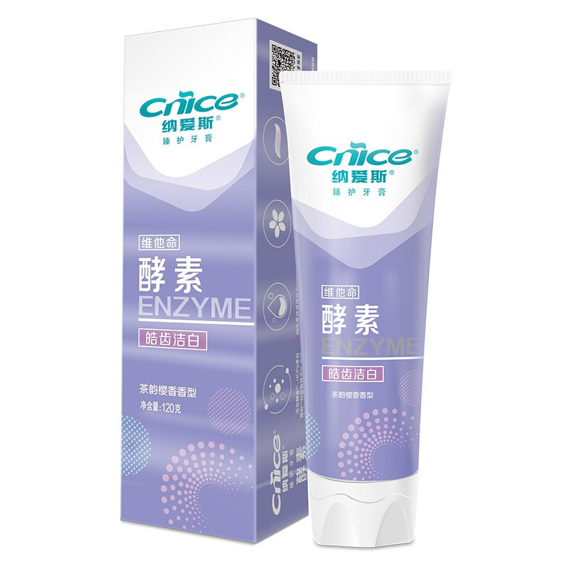 纳爱斯 臻护酵素牙膏(茶韵樱香)120g*1支 1310105002