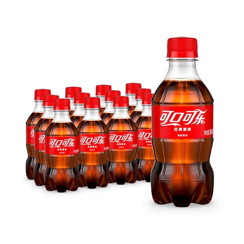 可口可乐  汽水碳酸饮料 300ml*12瓶整箱装