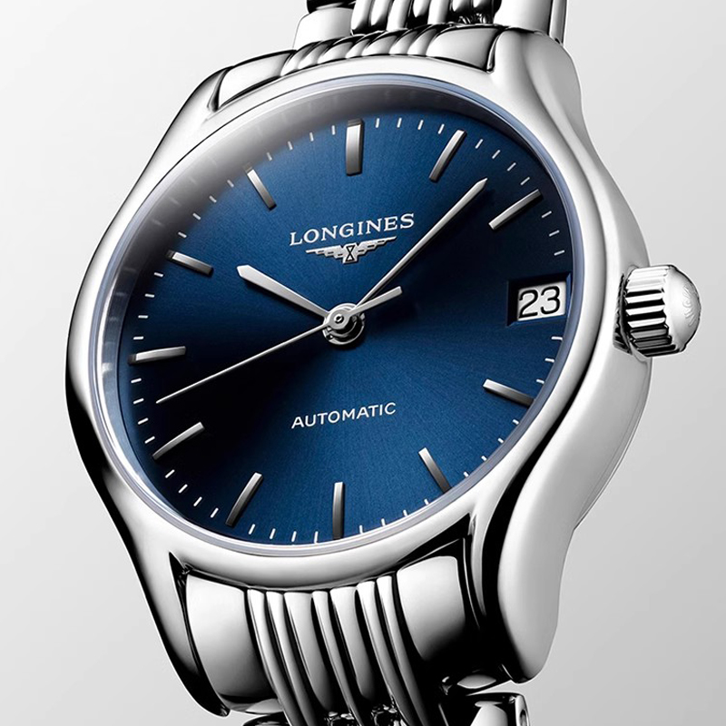 浪琴Longines 雅系列机械手表女表钢带 L4.361.4.92.6 蓝盘