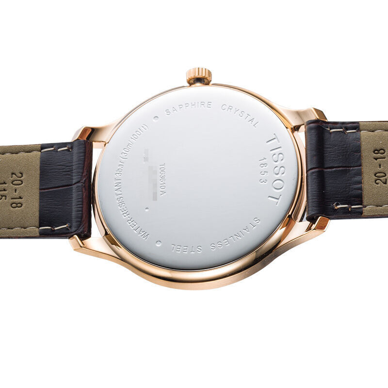 天梭(TISSOT) 瑞士手表俊雅系列皮带石英男士手表 T063.610.36.038.00