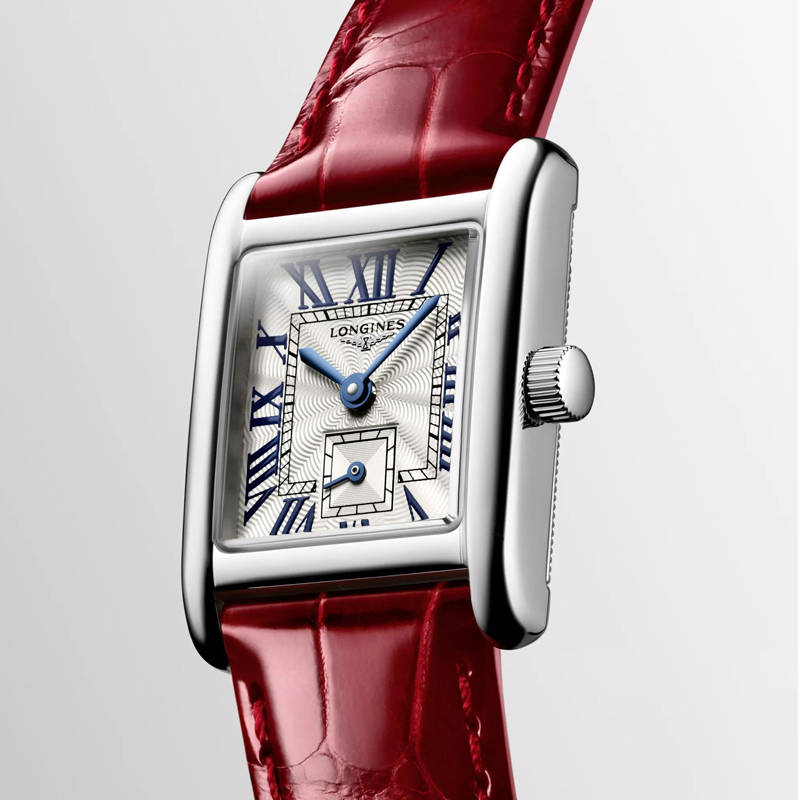 浪琴（LONGINES）迷你黛绰维纳系列女表浪琴小方格 红皮 L5.200.4.71.5