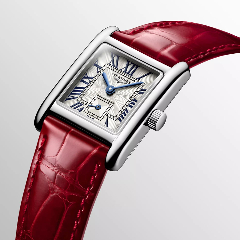浪琴（LONGINES）迷你黛绰维纳系列女表浪琴小方格 红皮 L5.200.4.71.5
