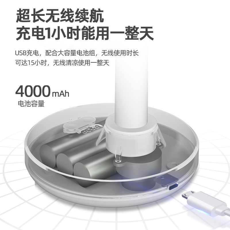 六竖  桌面摇头风扇 墨绿色 LSOBD02W（N9C）