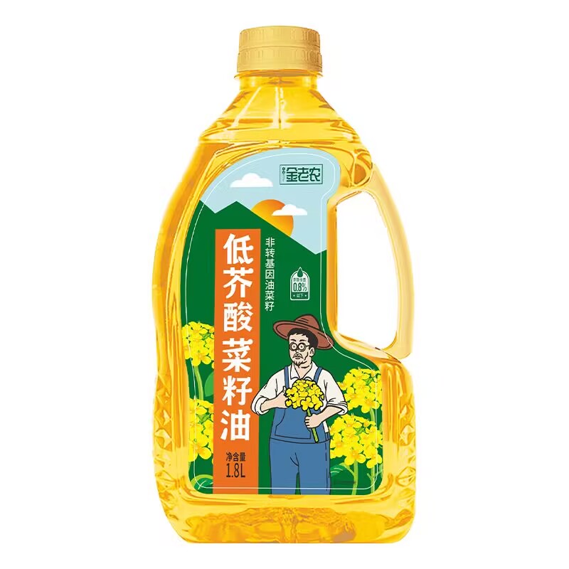 北大荒 金老农非转基因低芥酸菜籽油1.8L