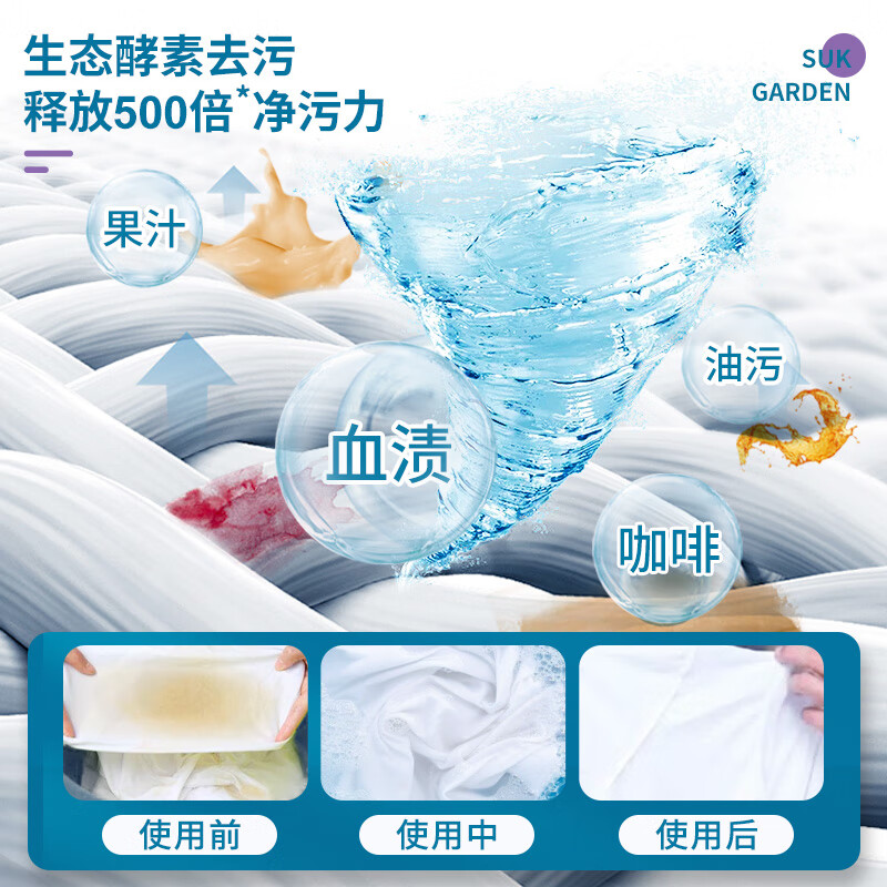 蔬果园  蓝风铃香水柔软洗衣液（持久留香型）500g  SGY002