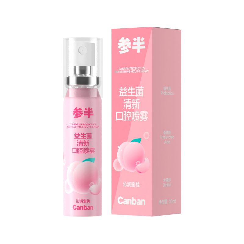 参半 益生菌清新口腔喷雾 沁润蜜桃20ml CP-KQ-KP-0020