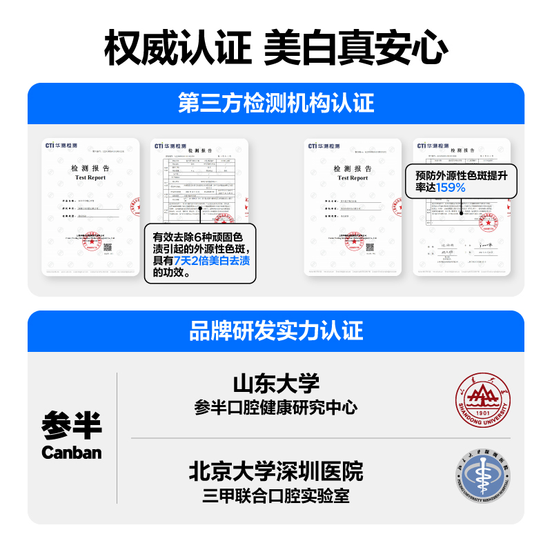 参半 星宇璨白牙膏 清新铃兰味130g/支 CP-KQ-YG-0099