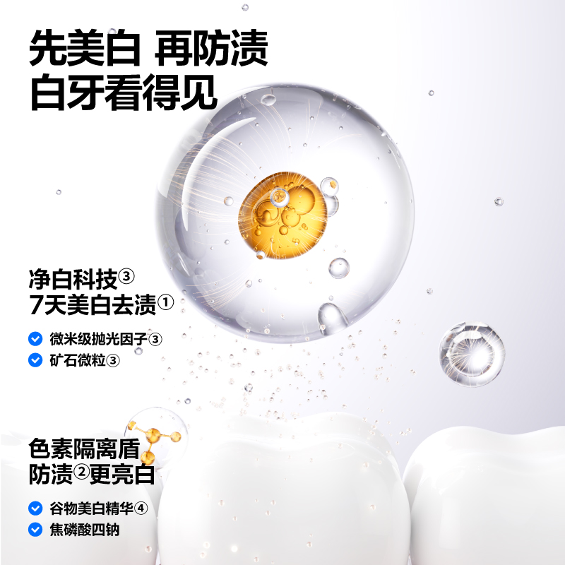 参半 星宇璨白牙膏 清新铃兰味130g/支 CP-KQ-YG-0099