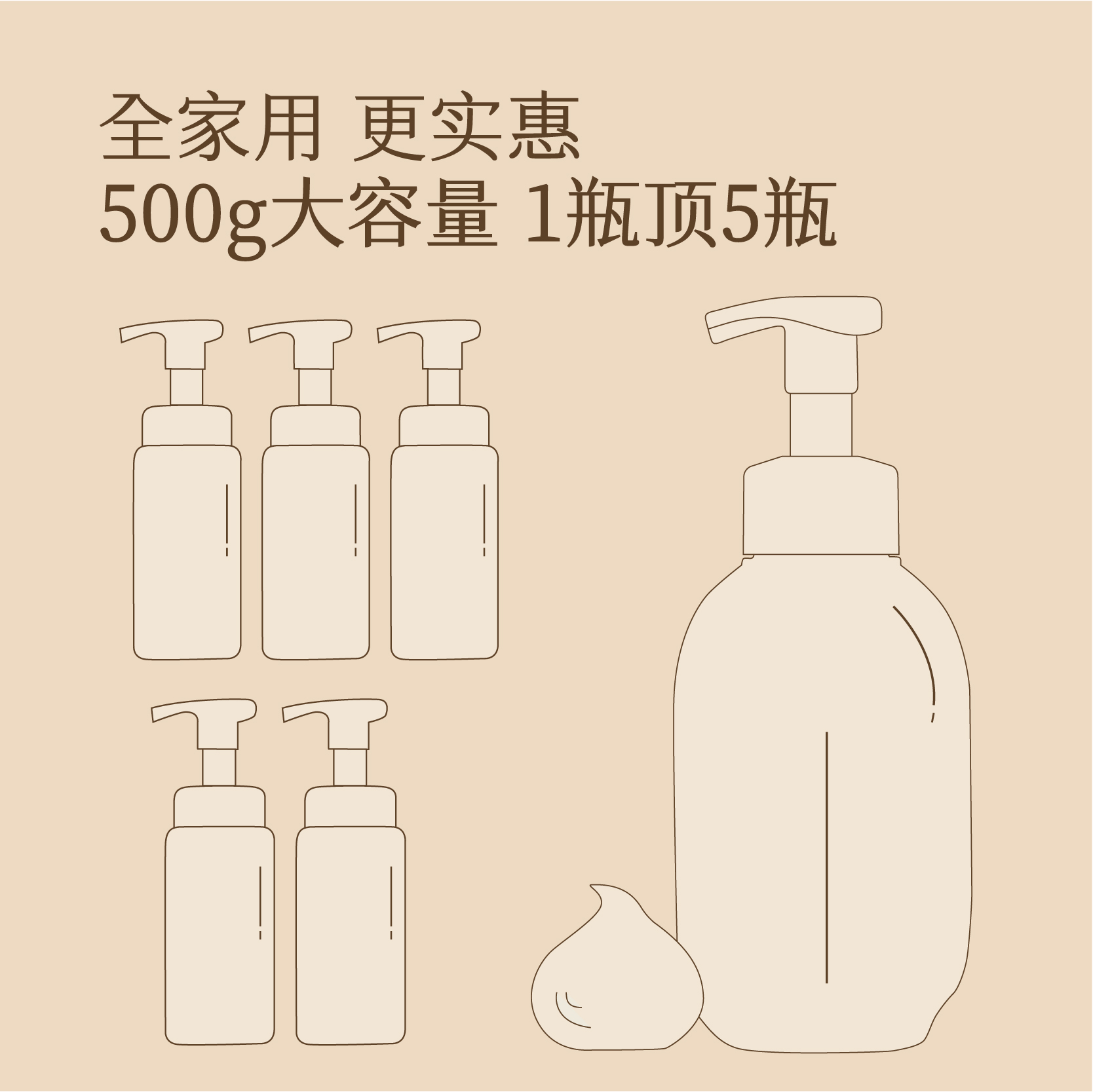 半亩花田  米酵氨基酸泡泡洁面慕斯300g