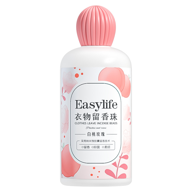 一肆生活 衣物留香珠 白桃玫瑰220g