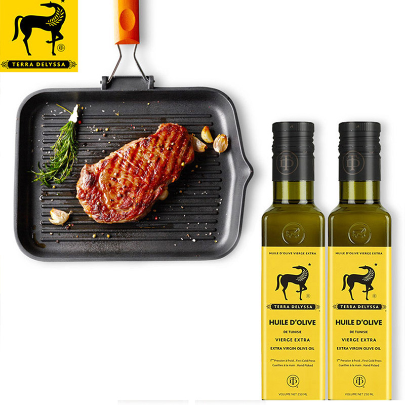 特丽莎  小黑马橄榄油食用油特级初榨原装原瓶进口宝宝孕妇适用 250ml*2