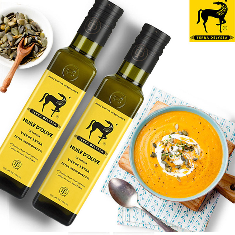 特丽莎  小黑马橄榄油食用油特级初榨原装原瓶进口宝宝孕妇适用 250ml*2