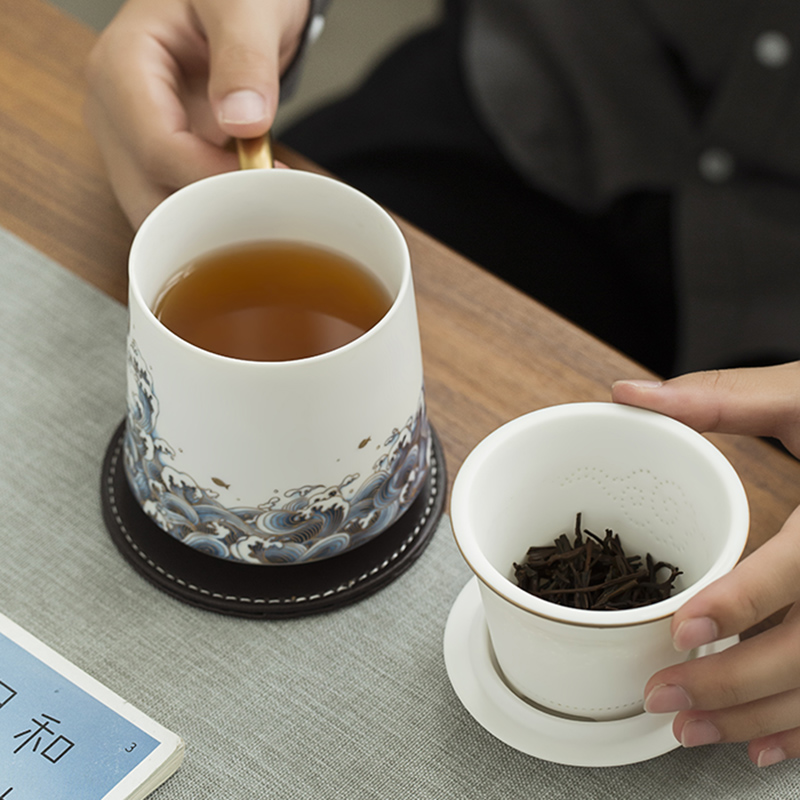 善言堂 福悦陶瓷大水杯礼盒 SYTFY102