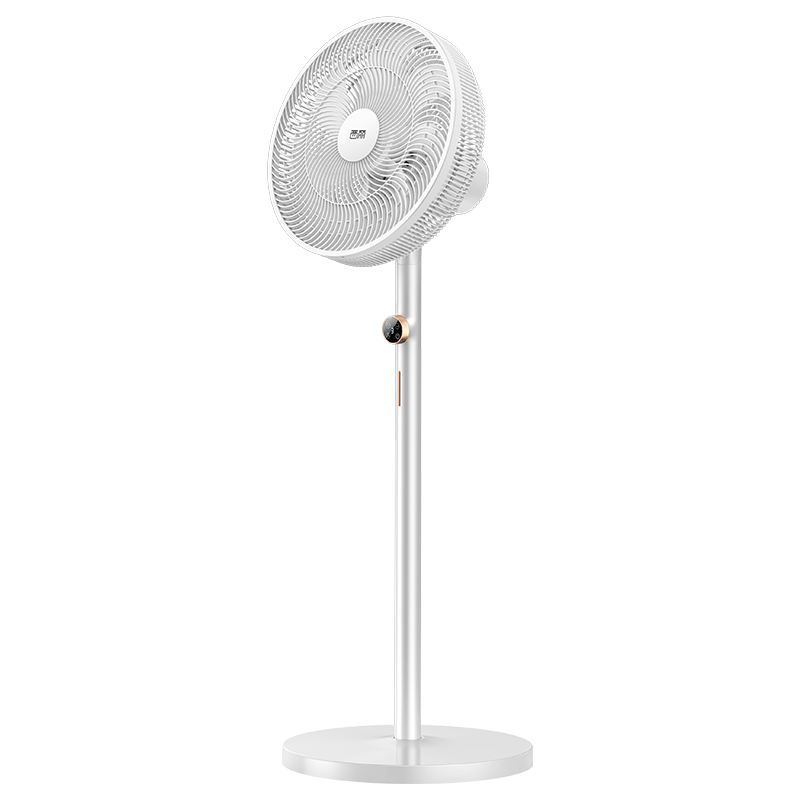 西丽  落地扇7叶大风量办公室家用风扇落地可拆洗电扇摇头轻音节能台立式风扇空气循环 遥控款 白色 FS-Y0135A