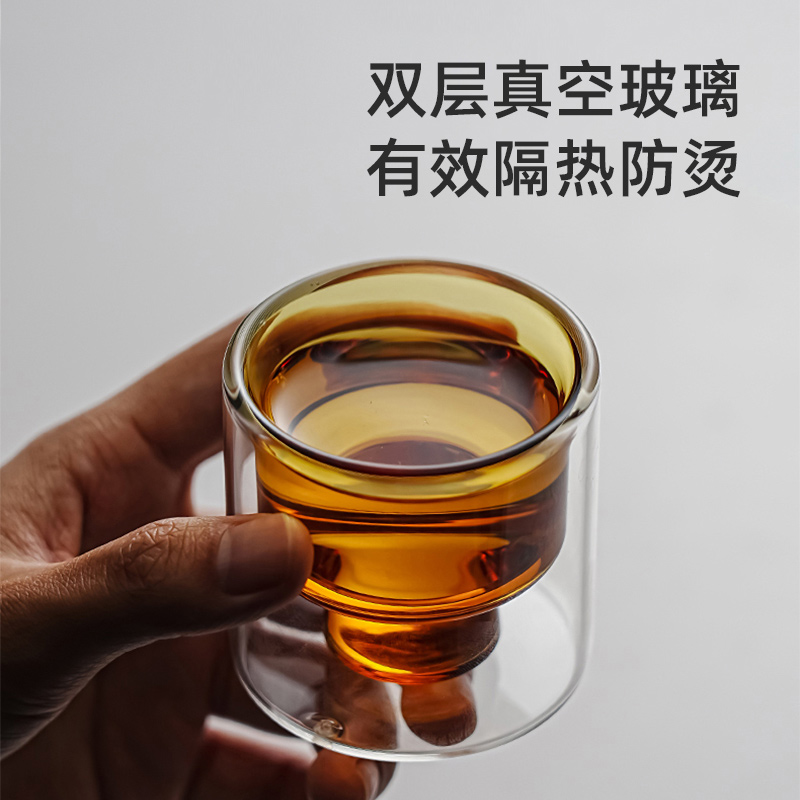 清朴堂 素心玲珑 琉璃五彩杯红茶套装