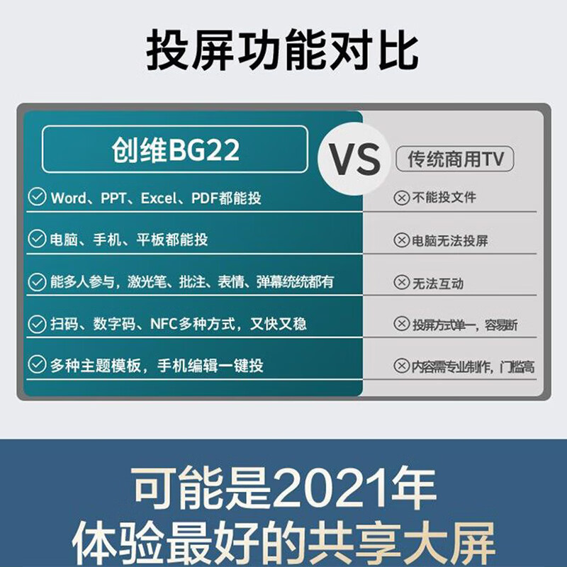 创维 100英寸4k超高清会议平板电视  100BG22