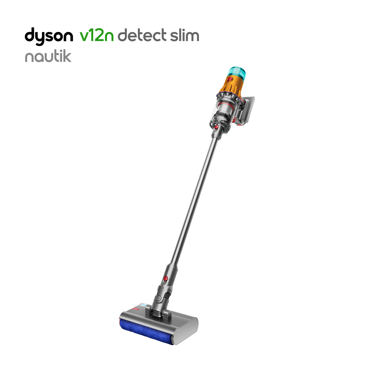 戴森（DYSON）V12n Detect Slim Nautik 轻量吸尘洗地机 手持无线家用吸拖一体吸尘器 宠物 除螨干湿两用