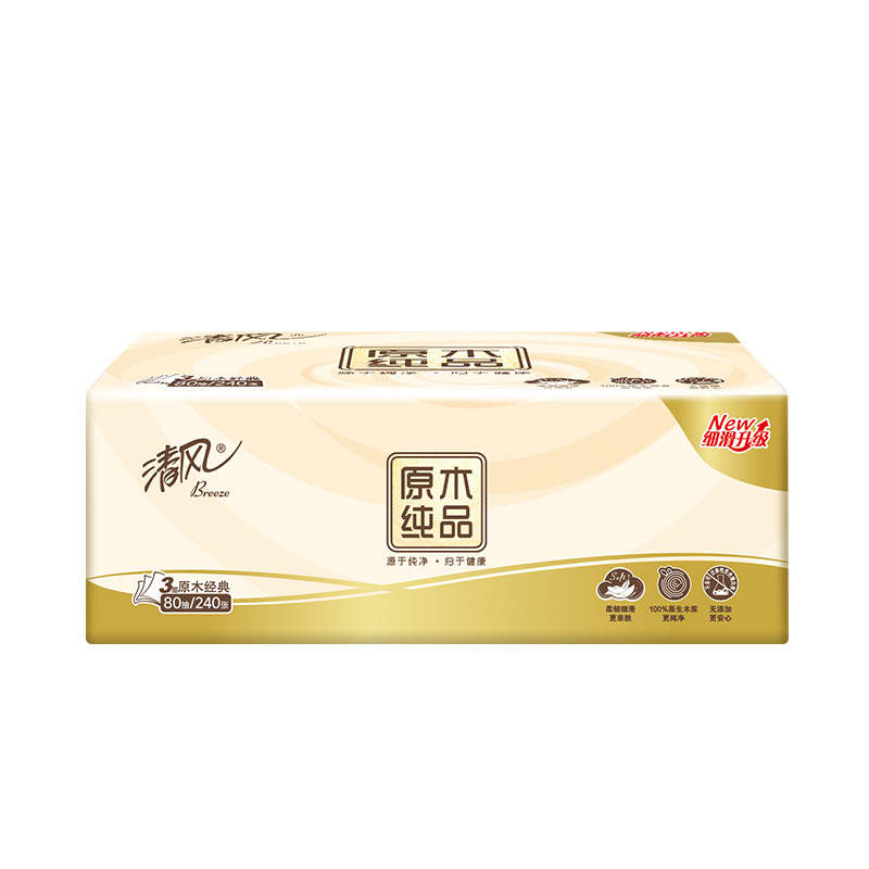 清风 原木纯品3层80抽1包 AR10YHF