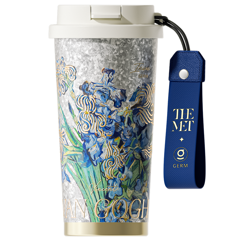 GERM格沵 致敬梵高系列纯钛闪耀杯（鸢尾）