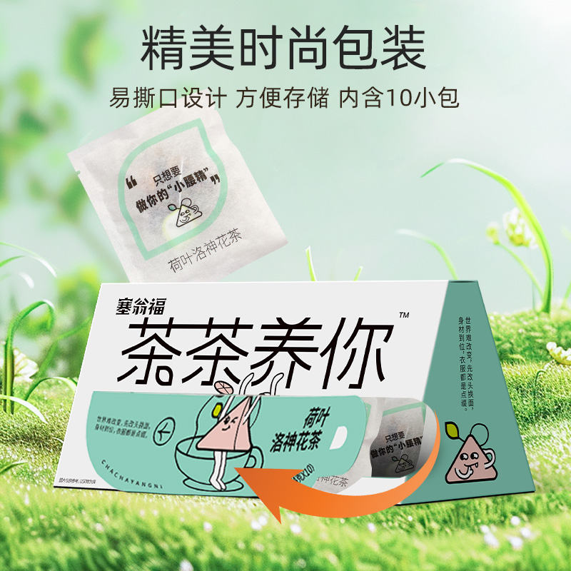 塞翁福 茶茶养你 荷叶洛神花茶40克 （减肥款）