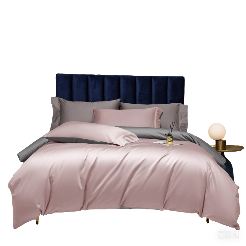 杉杉家纺 长绒棉抗菌四件套（被套200*230cm）豆沙粉+流光灰 SS-WL1202