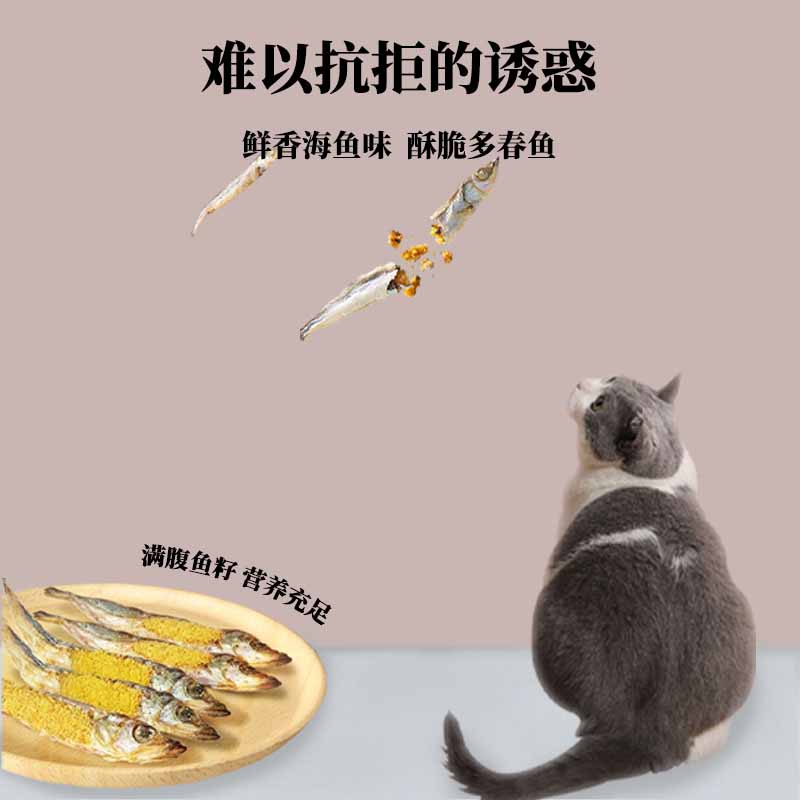 灵宠物语 宠物零食多春鱼冻干50g*2袋