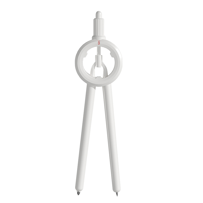 悟生 常规铅芯 白色款数显按动圆规 