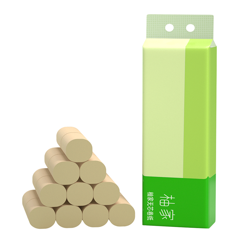 柚家 无芯卷纸 整箱30卷（4层 10卷/提） 21799