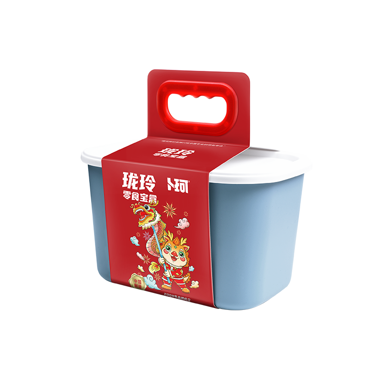 卜珂 玲珑零食宝盒 365克 三色随机发货