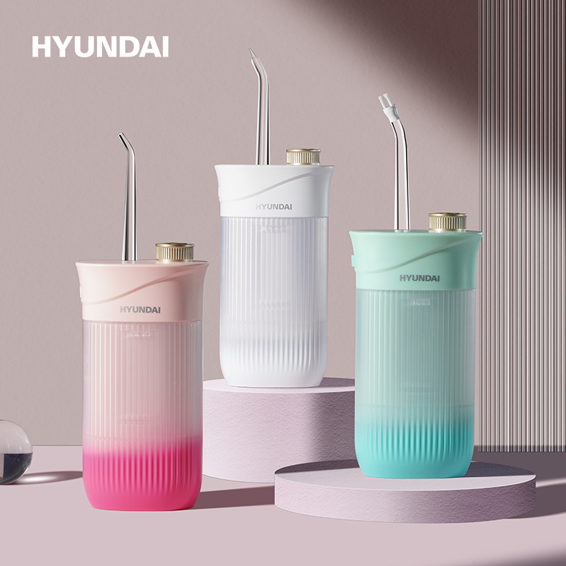 现代HYUNDAI 智能便携式电动冲牙器 W2极地白