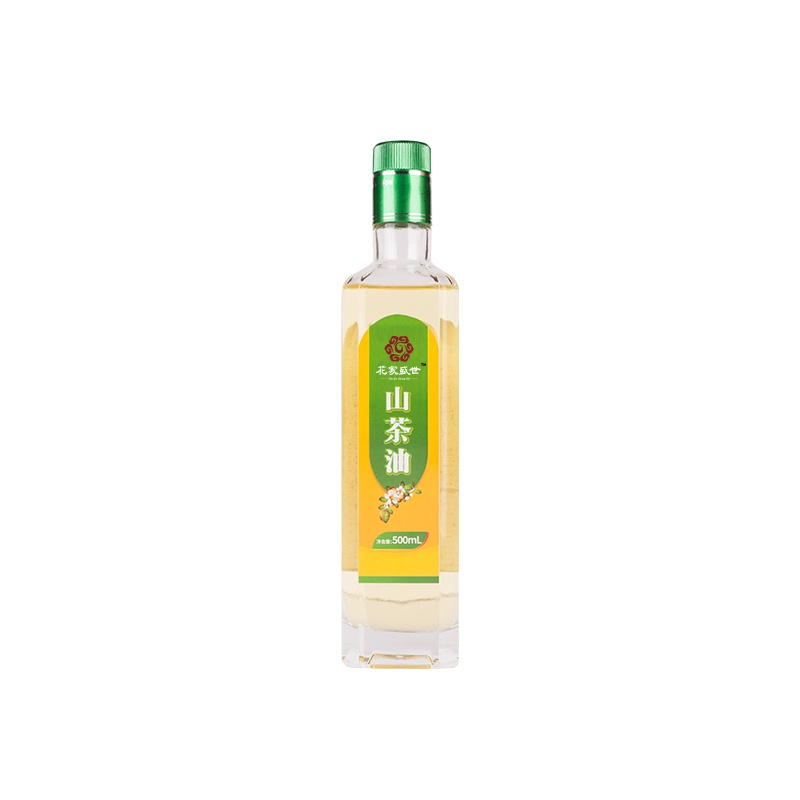 花家盛世 山茶油500ml（玻璃瓶装）高山物理冷压榨