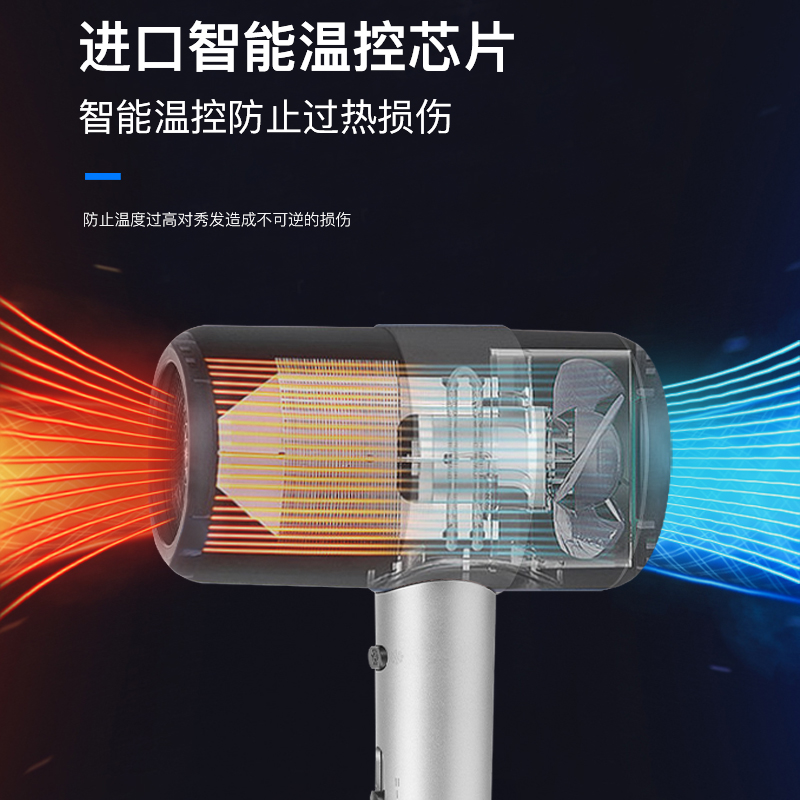 现代HYUNDAI 时尚美发电吹风 YH5300塞纳灰配银