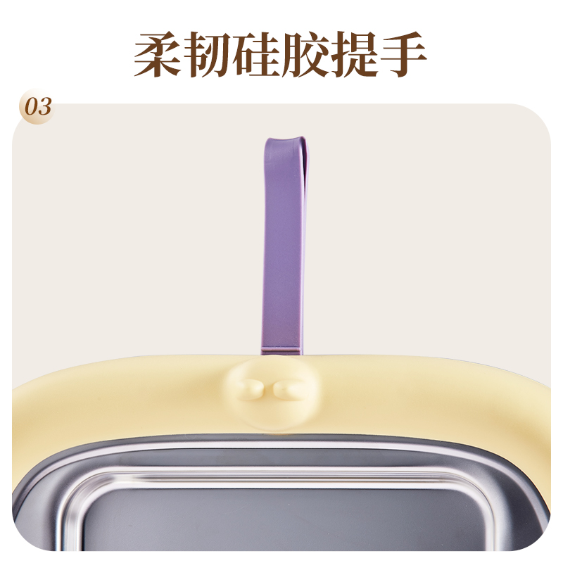 斗禾（DOUHE）炒酸奶机不锈钢小型炒冰机  DH-CB01 (奶酪黄)