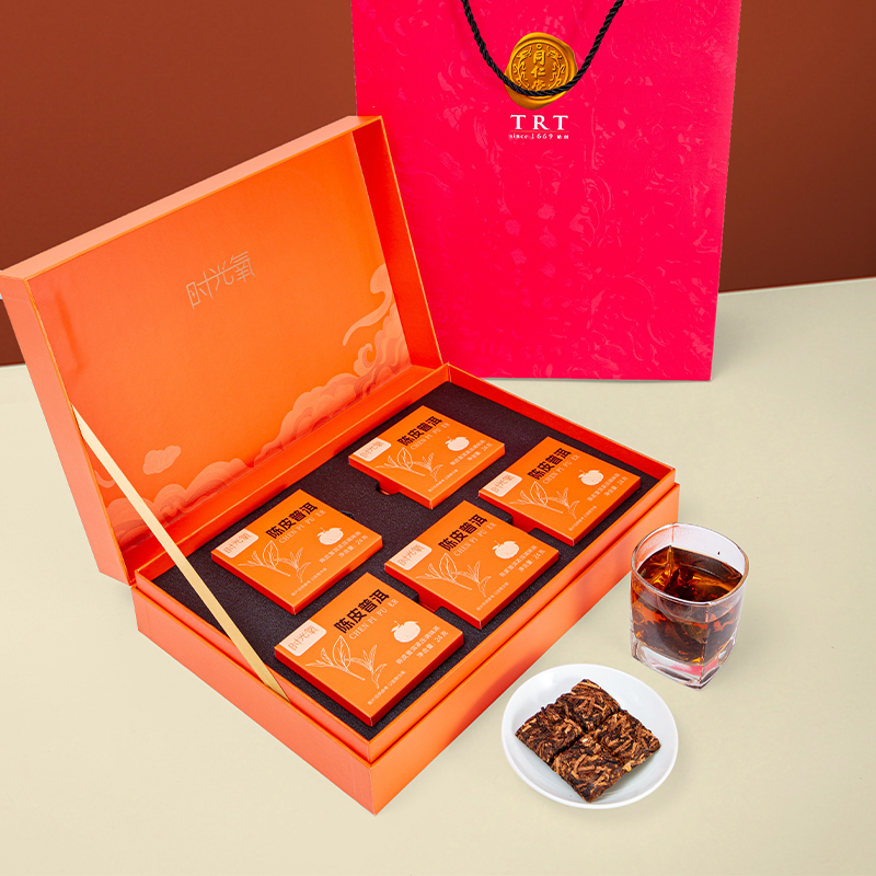 北京同仁堂时光氧 陈皮普洱紧压调味茶 240克